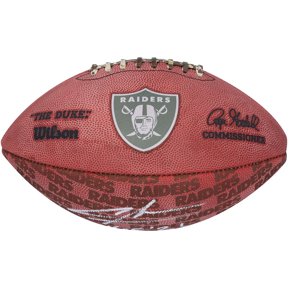 Charles Woodson Oakland Raiders Autographed Duke Showcase Football with "HOF 21" Inscription