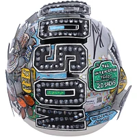 Charles Woodson Oakland Raiders Autographed Riddell Speed Mini Helmet - Art by Charles Fazzino - RG1331316
