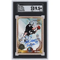 Dave Casper Oakland Raiders Autographed 2002 Topps Hall of Fame #NNO SGC Authenticated 9.5/10 Card with "HOF 02" Inscription