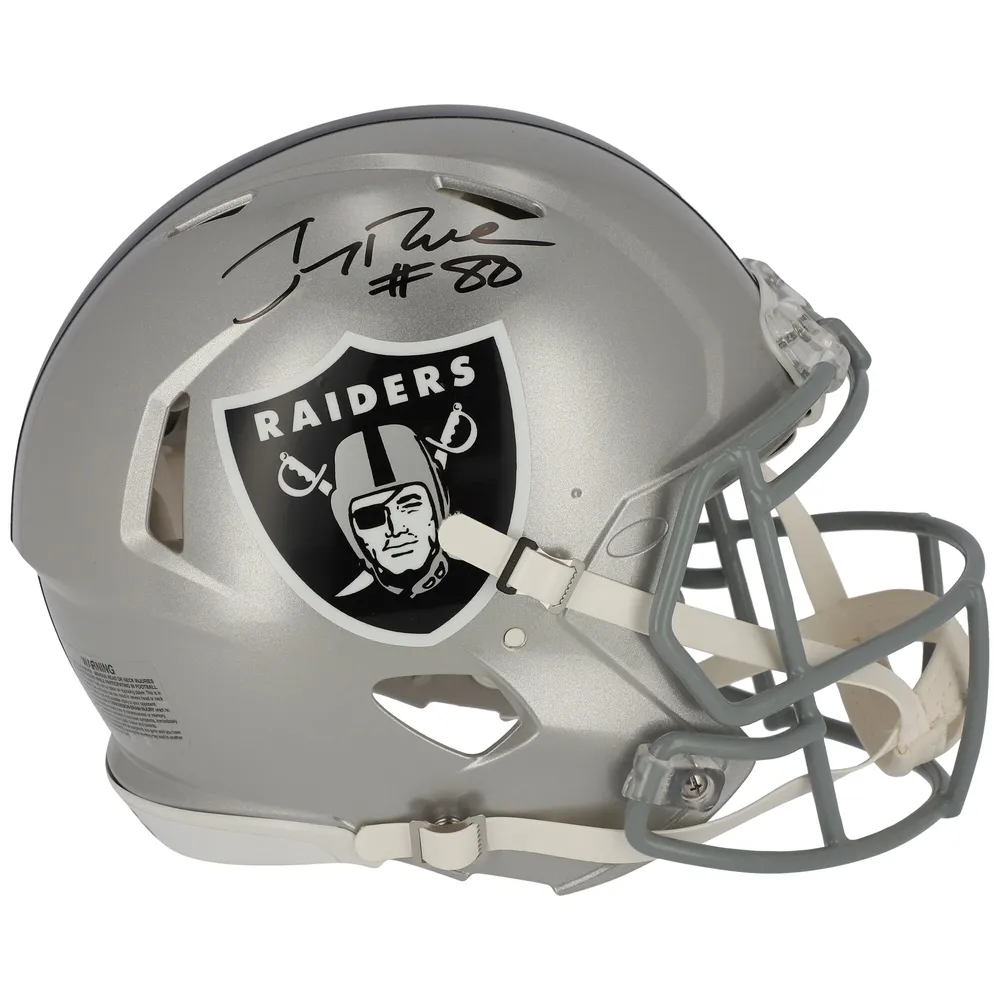 Lids Jerry Rice Oakland Raiders Fanatics Authentic Autographed Riddell  Speed Logo Authentic Helmet