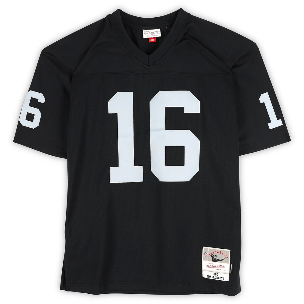 Jim Plunkett Oakland Raiders Autographed Black Jersey with "SB XV MVP" Inscription
