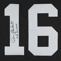 Jim Plunkett Oakland Raiders Autographed Black Jersey with "SB XV MVP" Inscription