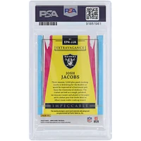 Étiquette de blanchisserie Panini Impeccable autographiée par Josh Jacobs Oakland Raiders 2022 Emerald #EPA-JJA #2/5 PSA 9 cartes authentifiées