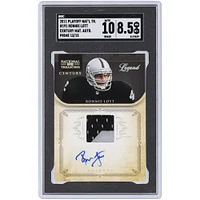 Ronnie Lott Oakland Raiders Autographed 2011 Playoff National Treasures Dual-Color Relic #191 #13/15 SGC Authenticated 8.5/10 Card 