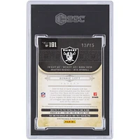 Ronnie Lott Oakland Raiders Autographed 2011 Playoff National Treasures Dual-Color Relic #191 #13/15 SGC Authenticated 8.5/10 Card 