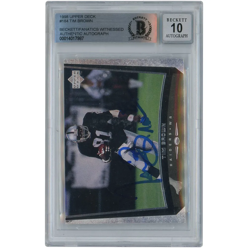 Charles Woodson Oakland Raiders Autographed 1998 Topps Chrome #44 Beckett  Fanatics Witnessed Authenticated Rookie Card