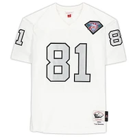 Maillot authentique autographié par Tim Brown des Oakland Raiders pour le 75e anniversaire de la NFL avec Mitchell & Ness et l'inscription « HOF 2015 »