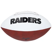 Tim Brown Oakland Raiders Autographed White Panel Franklin Football with "HOF 15" Inscription
