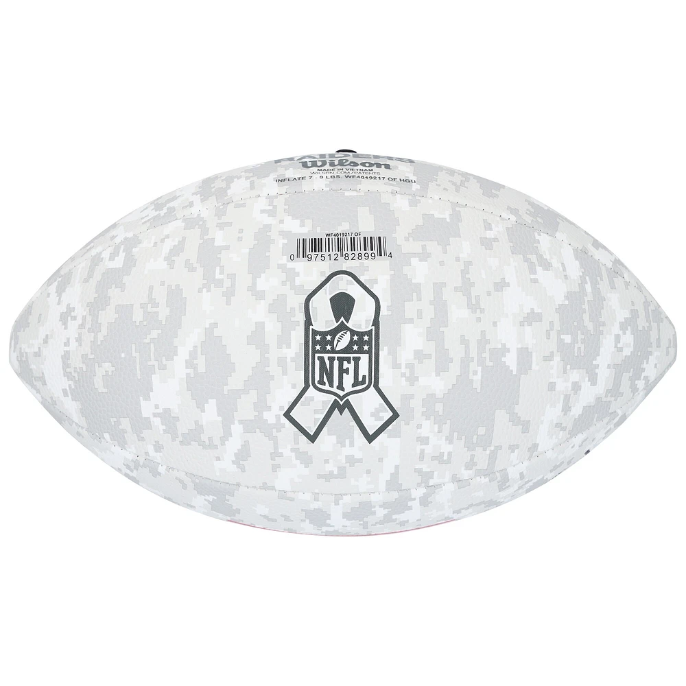 Tim Brown Oakland Raiders Autographed Wilson 2024 Salute To Service Football 