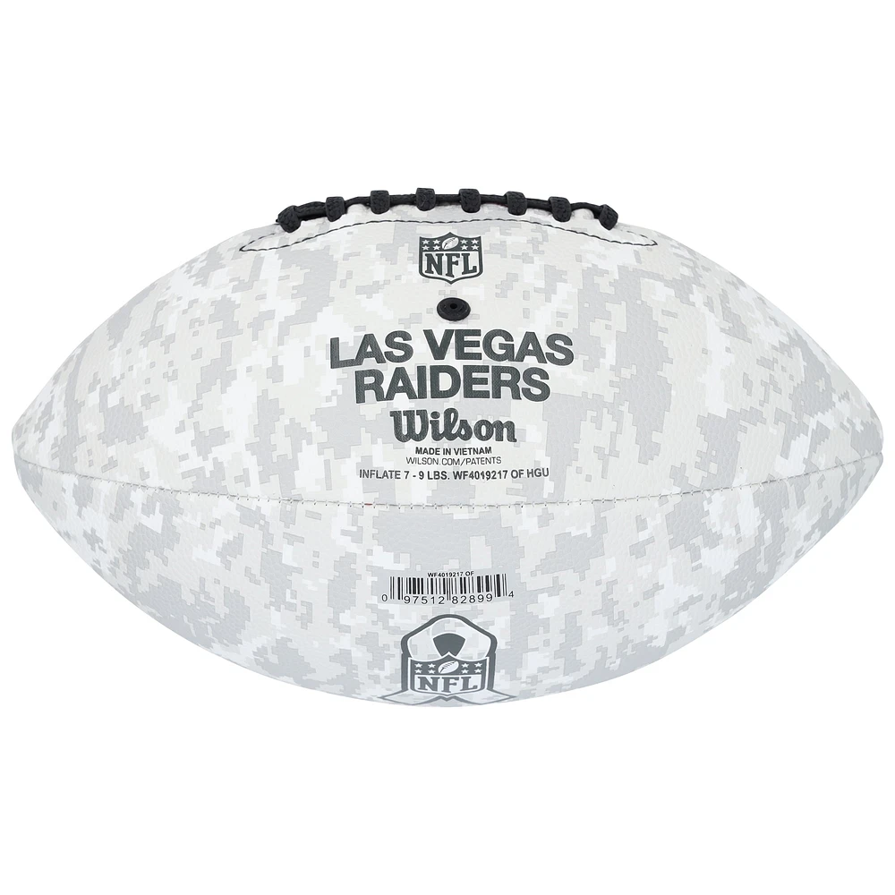 Tim Brown Oakland Raiders Autographed Wilson 2024 Salute To Service Football 