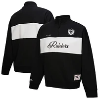 Women's Mitchell & Ness Black Oakland Raiders Quarter-Zip Jacket