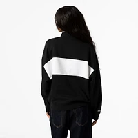 Women's Mitchell & Ness Black Oakland Raiders Quarter-Zip Jacket
