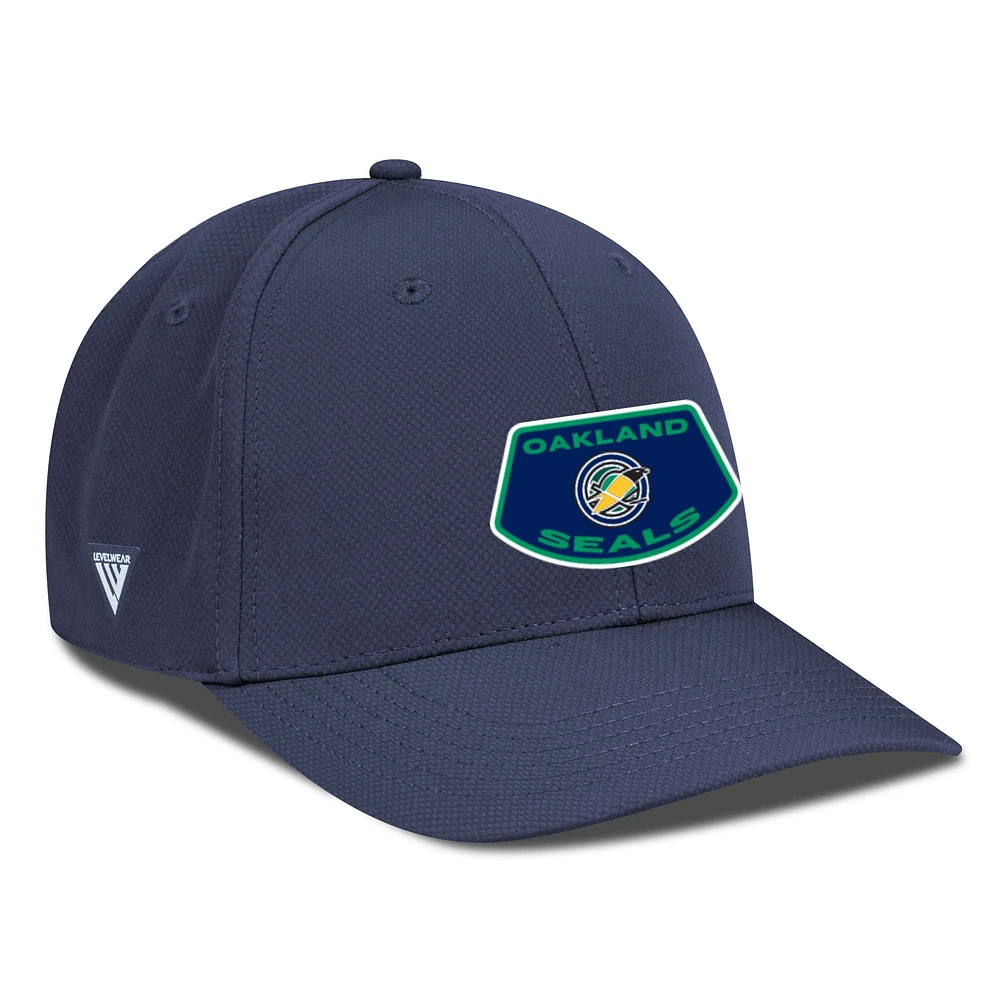 Men's Levelwear Navy Oakland Seals Rise Skylight Flex Hat
