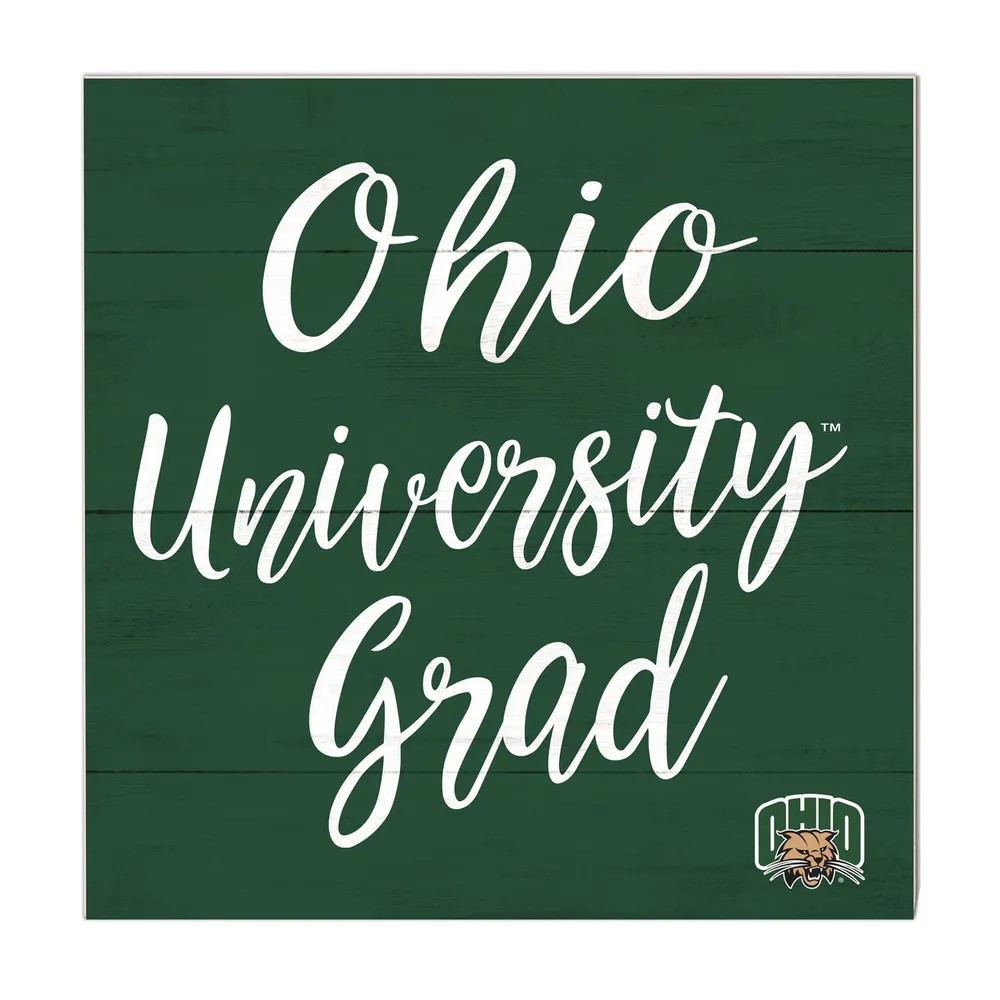 Lids Ohio Bobcats 10'' x 10'' Grad Plaque - Green