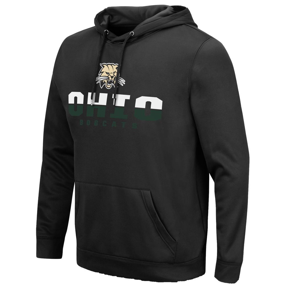 Men's Colosseum Black Ohio Bobcats Lantern Pullover Hoodie