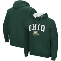 Chandail à capuchon Colosseum Green Ohio Bobcats Arch and Logo pour homme