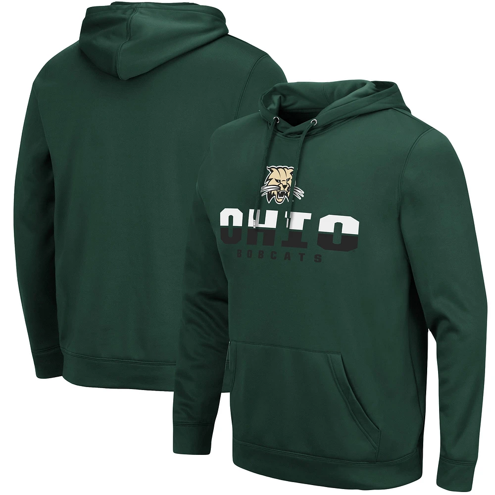 Men's Colosseum Green Ohio Bobcats Lantern Pullover Hoodie