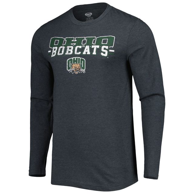 Ensemble de nuit pour hommes Concepts Sport Green/Charcoal Ohio Bobcats Meter T-shirt à manches longues et pantalon