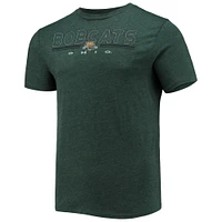 Men's Concepts Sport Heathered Charcoal/Green Ohio Bobcats Meter T-Shirt & Pants Sleep Set