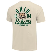 T-shirt crème pour homme avec logo mascotte des Bobcats de l'Ohio