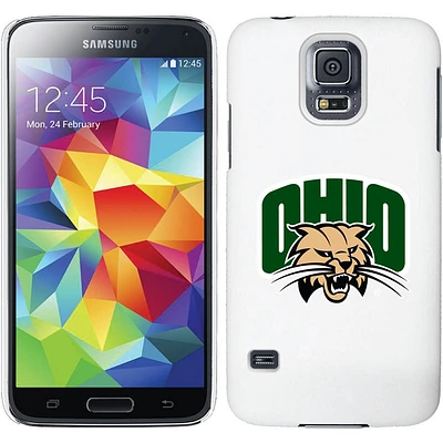 Coque Thinshield avec logo principal Ohio Bobcats pour Galaxy S5 - Blanc