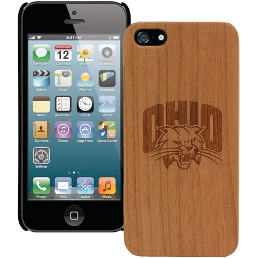 Coque primaire en bois pour iPhone 5 Bobcats de l'Ohio