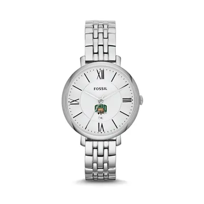 Ohio Bobcats Fossil Women's Jacqueline Stainless Steel Watch - Silver