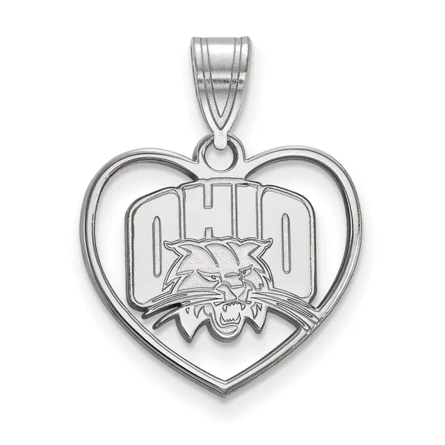 Women's Louisville Cardinals Sterling Silver Logo Heart Pendant