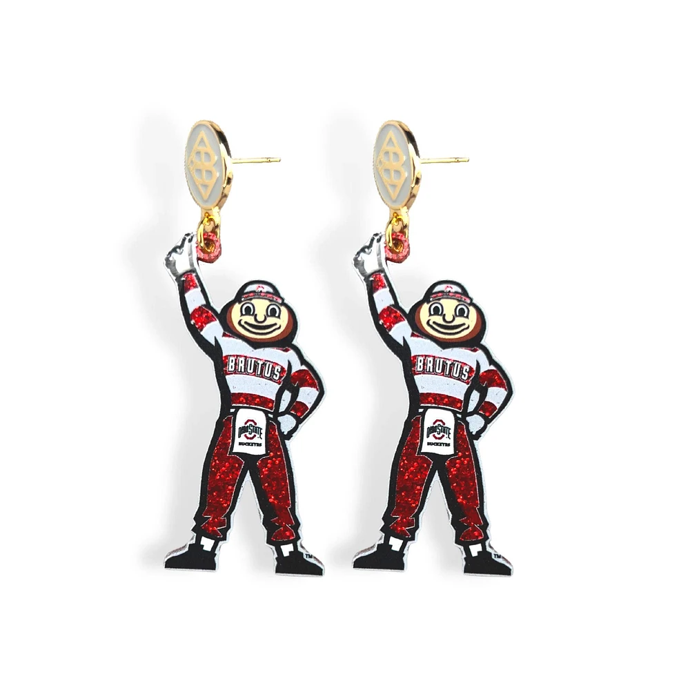 Brianna Cannon Ohio State Buckeyes Grandes boucles d'oreilles mascotte