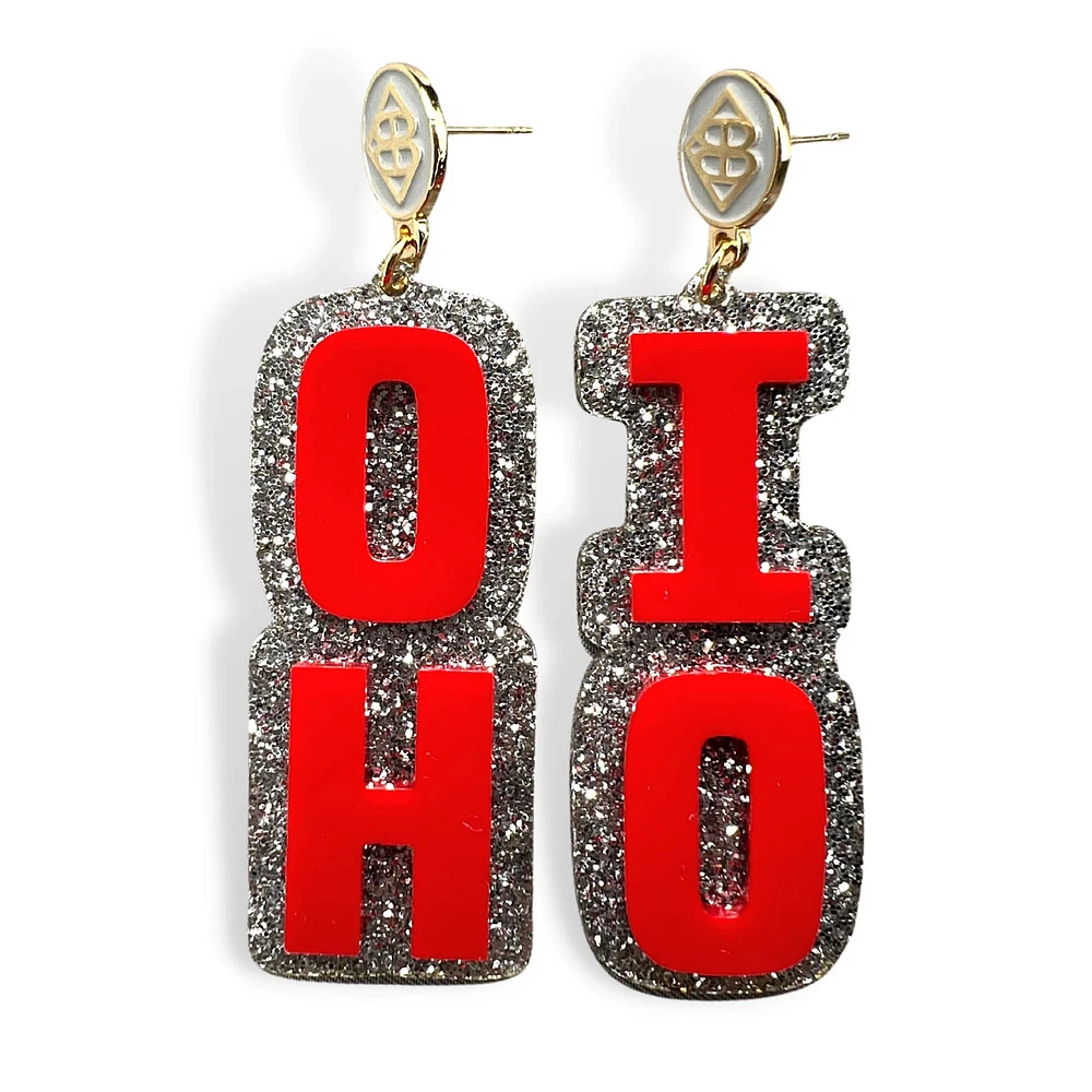 Brianna Cannon Ohio State Buckeyes Boucles d'oreilles avec grand mot