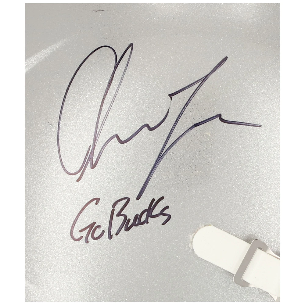 Chase Young Ohio State Buckeyes Autographed Riddell Speed Authentic Helmet with "Go Bucks" Inscription