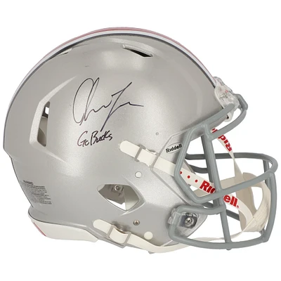 Chase Young Ohio State Buckeyes Autographed Riddell Speed Authentic Helmet with "Go Bucks" Inscription