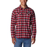 Chemise à manches longues en flanelle Columbia Scarlet Ohio State Buckeyes Flare Gun