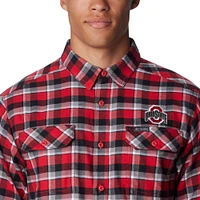 Columbia  Scarlet Ohio State Buckeyes Flare Gun Flannel Long Sleeve Shirt