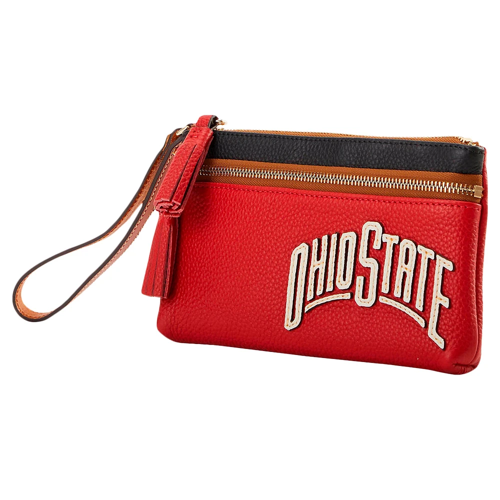 Dooney & Bourke Ohio State Buckeyes Infield Double-Zip Wristlet