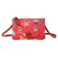 Dooney & Bourke Ohio State Buckeyes Top Zip Crossbody Purse