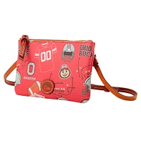 Dooney & Bourke Ohio State Buckeyes Top Zip Crossbody Purse