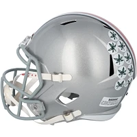 Emeka Egbuka Ohio State Buckeyes Autographed 2024 College Football Playoff National Champions Logo Riddell Speed Replica Helmet with "24 CFP Champs" Inscription