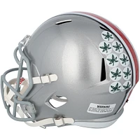 Emeka Egbuka Ohio State Buckeyes Autographed 2024 College Football Playoff National Champions Logo Riddell Speed Replica Helmet