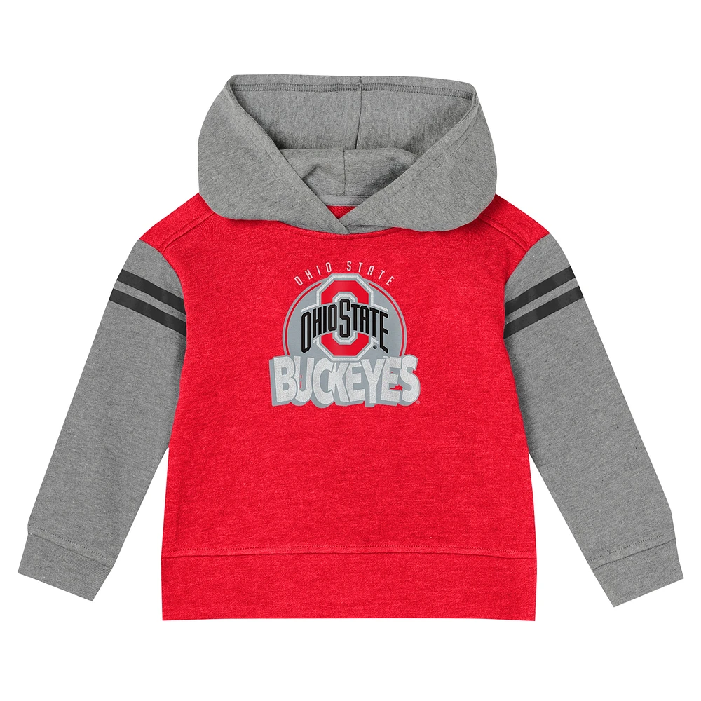 Girls Infant Scarlet Ohio State Buckeyes Clubhouse Pullover Hoodie & Legging Set