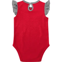 Girls Newborn & Infant Scarlet/Gray Ohio State Buckeyes Spread the Love 2-Pack Bodysuit Set