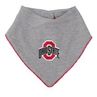 Girls Newborn & Infant Scarlet/Heather Gray Ohio State Buckeyes All The Love Bodysuit Bib Booties Set