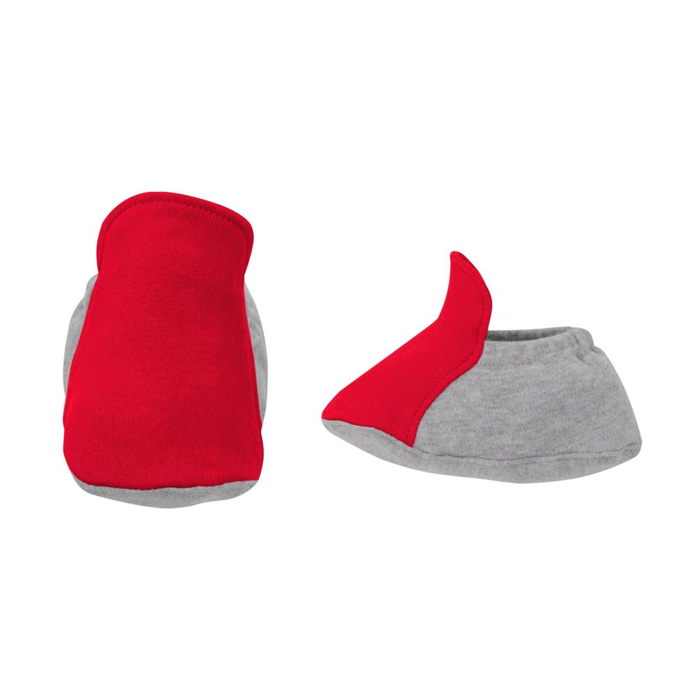 Girls Newborn & Infant Scarlet/Heather Gray Ohio State Buckeyes All The Love Bodysuit Bib Booties Set