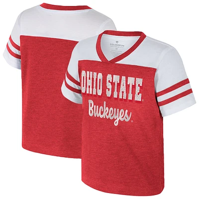 T-shirt Space Opera pour filles Colosseum Scarlet Ohio State Buckeyes