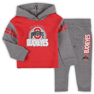 Ensemble sweat à capuche et legging Clubhouse pour filles Ohio State Buckeyes