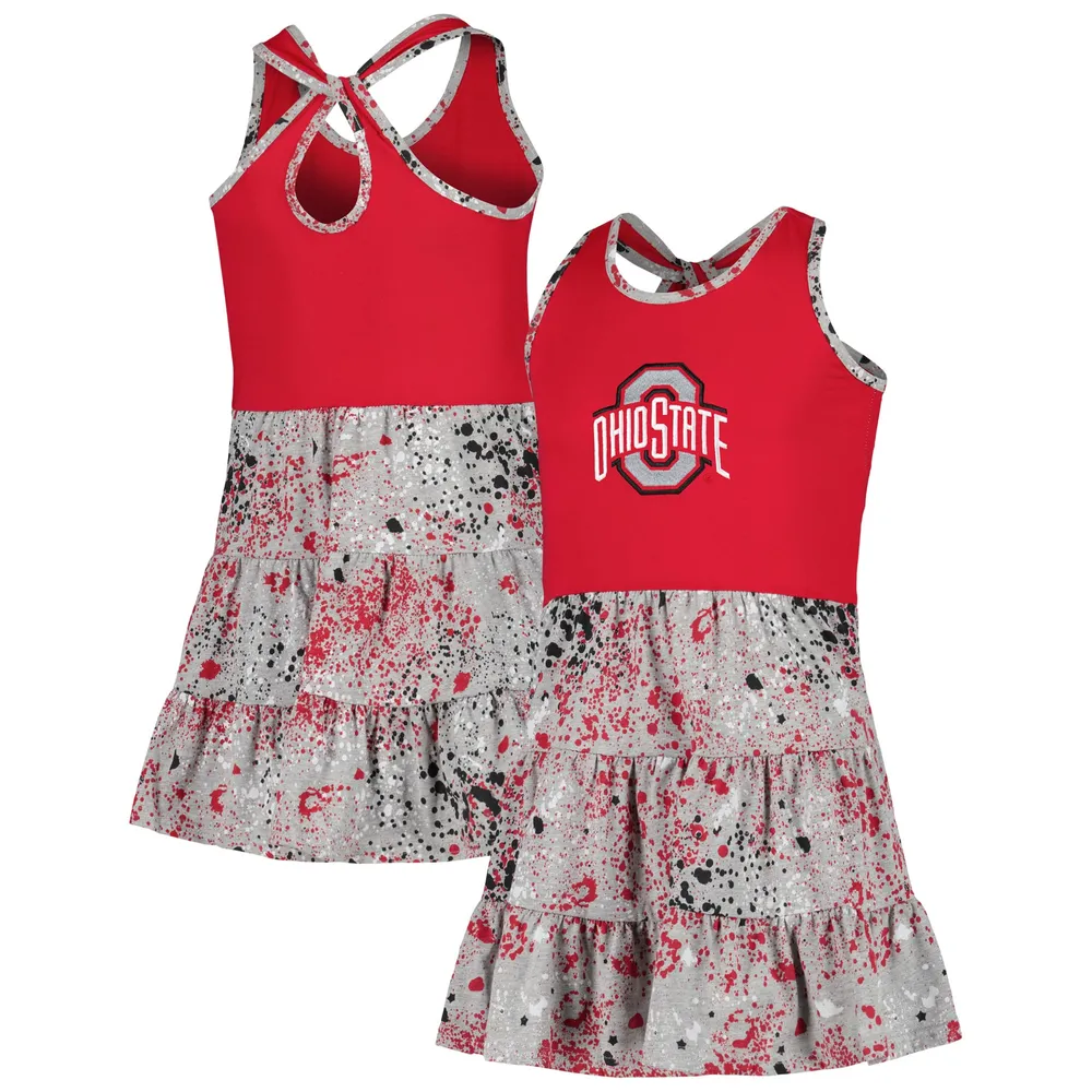 Colosseum Girls Ohio State Buckeyes Sweet Pea Tank Dress / Large