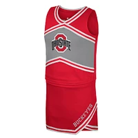 Girls Youth Colosseum Scarlet Ohio State Buckeyes Cheerleader Top & Skirt Set