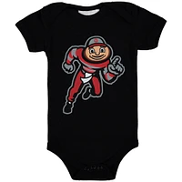 Body noir à gros logo Ohio State Buckeyes pour bébé