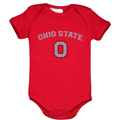 Bébé Scarlet Ohio State Buckeyes Arch & Logo Body