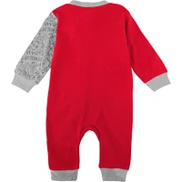 Infant Scarlet Ohio State Buckeyes Playbook Two-Tone Sleeper